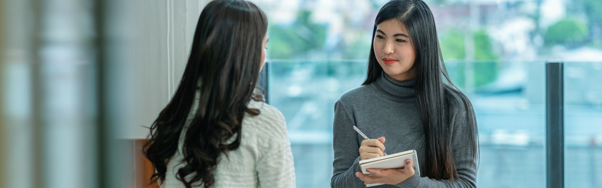 woman undergo consultation